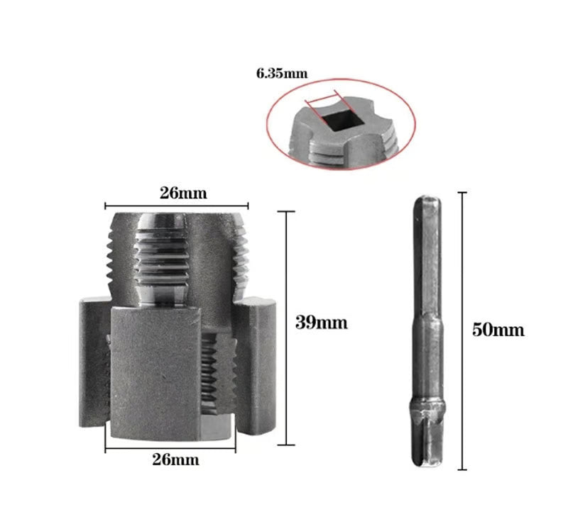 Alat za Unutrašnje i Spoljašnje Navoje Cijevi (Set od 2 Komada)