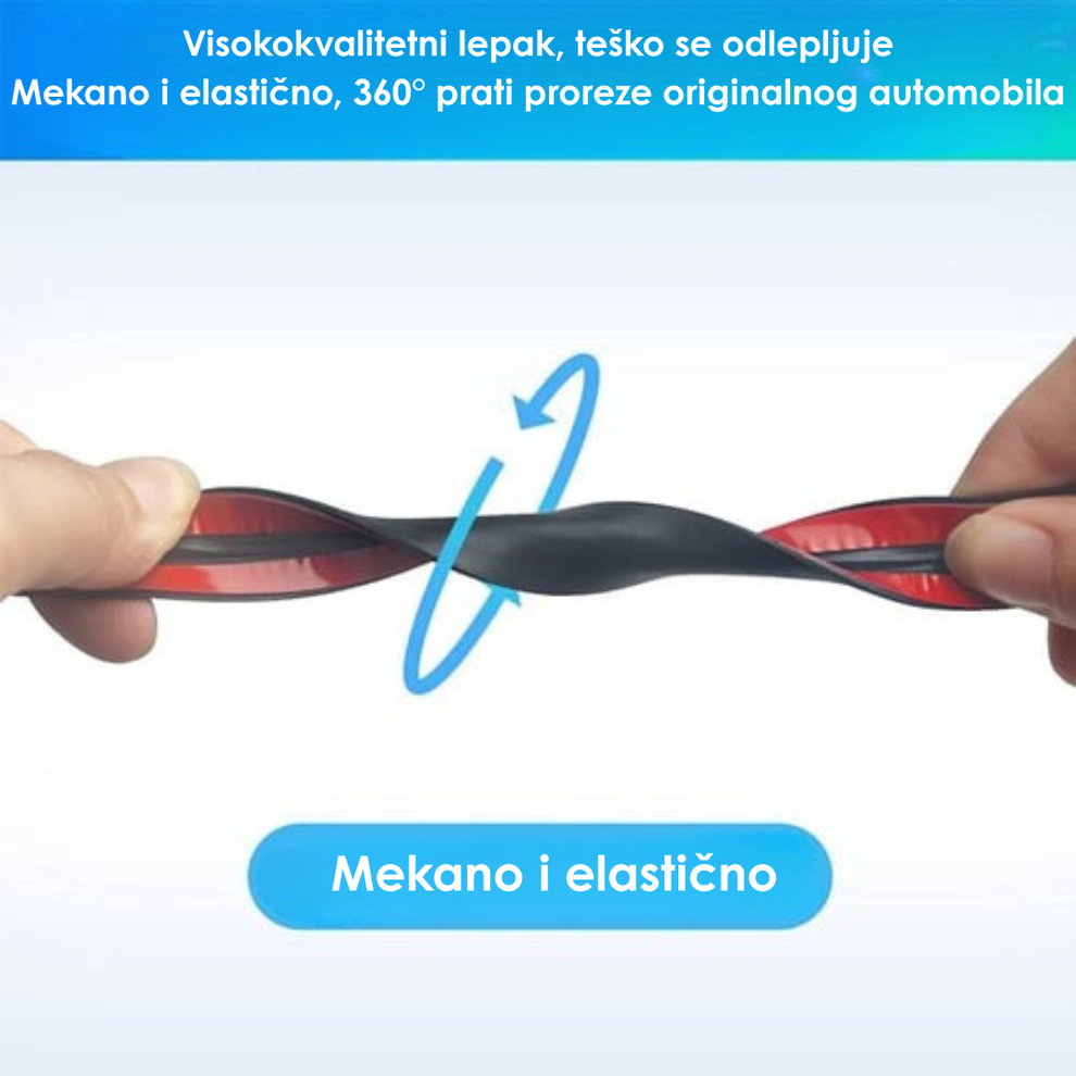 Traka za zapitivanje stakla automobila 3 metra