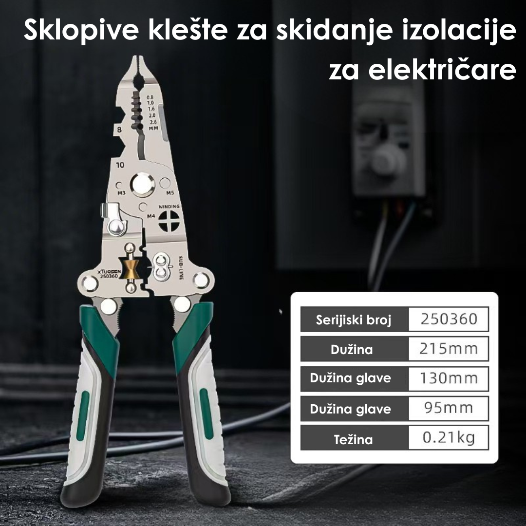 Profesionalna Višenamjenska Kliješta za Električare