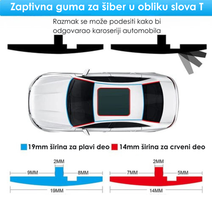 Traka za zapitivanje stakla automobila 3 metra