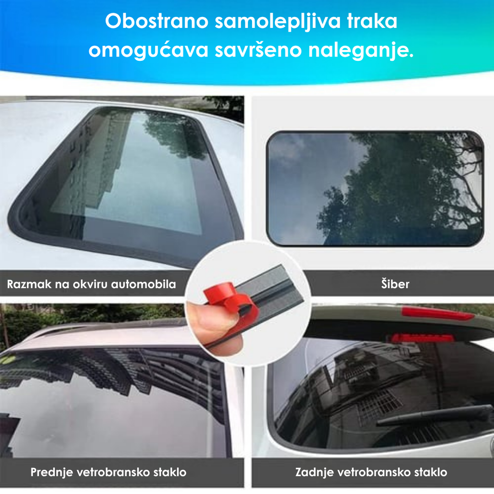 Traka za zapitivanje stakla automobila 3 metra