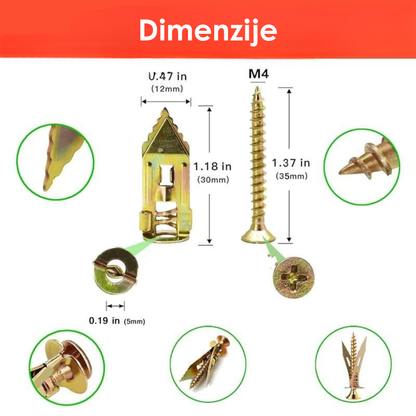 Komplet ankera sa zavrtnjima (set od 50 kom)