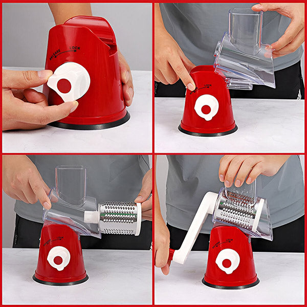 CUTERO 3-u-1 Profesionalni Rezač, Rende i Sjeckalica za Kuhinju