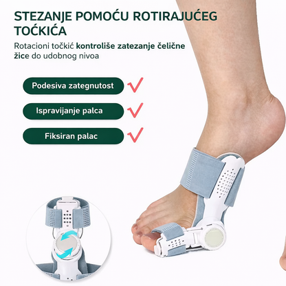 Korektor sa podesivim točkićem za ispravljanje čukljeva