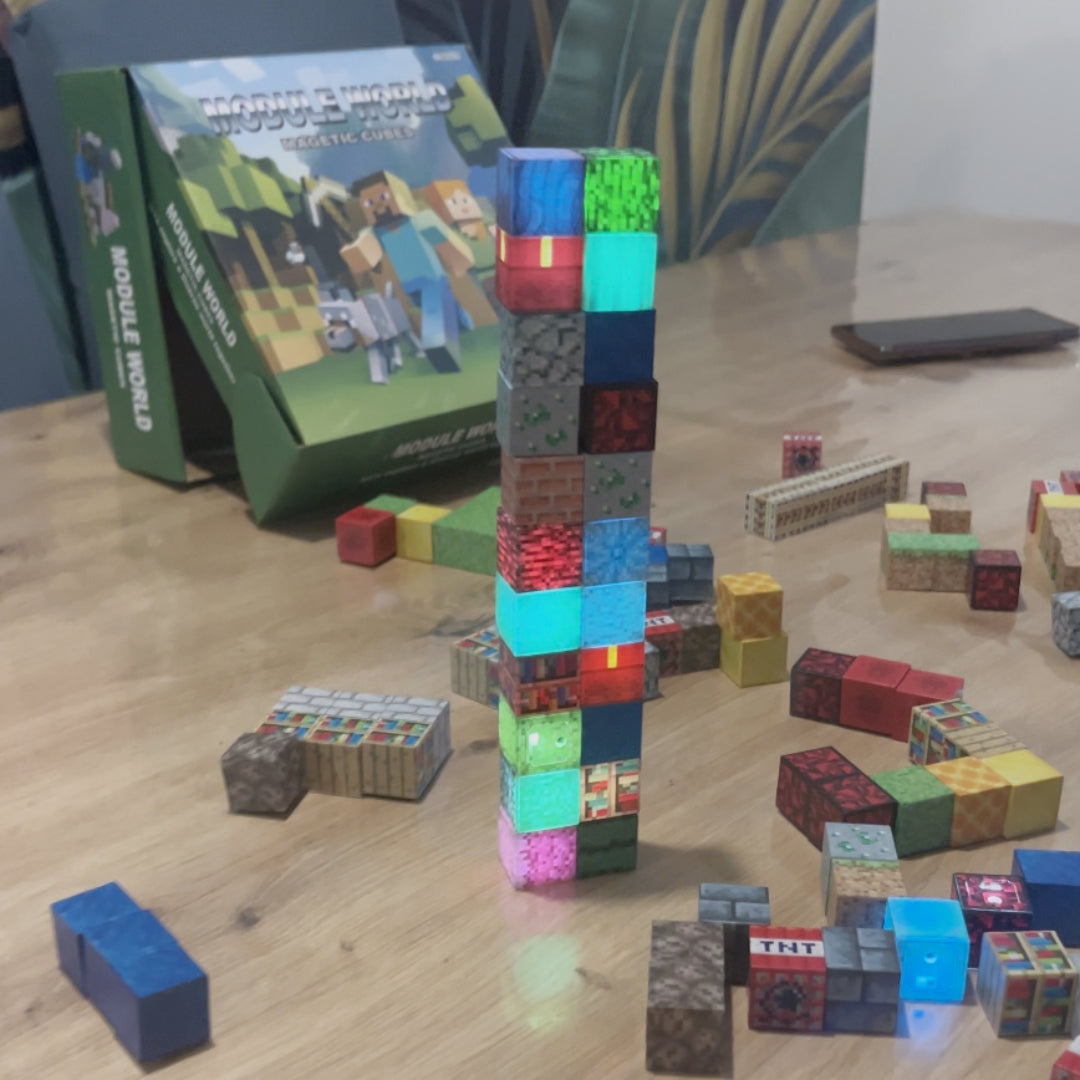 Minecraft magnetne kocke sa 10 ili 20 svijetlećih kockica