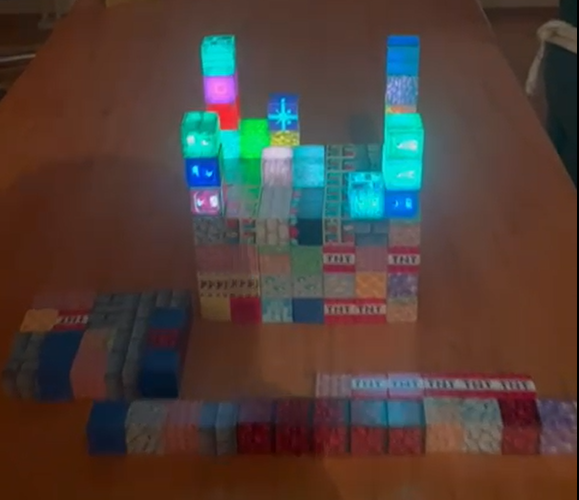 Minecraft magnetne kocke sa 10 ili 20 svijetlećih kockica