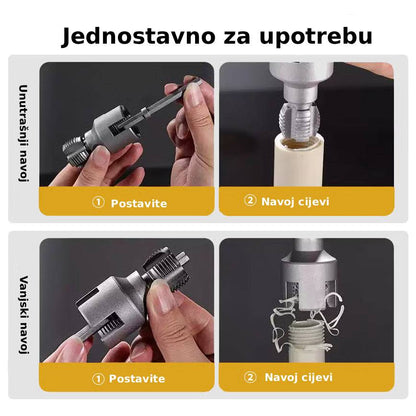 Alat za Unutrašnje i Spoljašnje Navoje Cijevi (Set od 2 Komada)