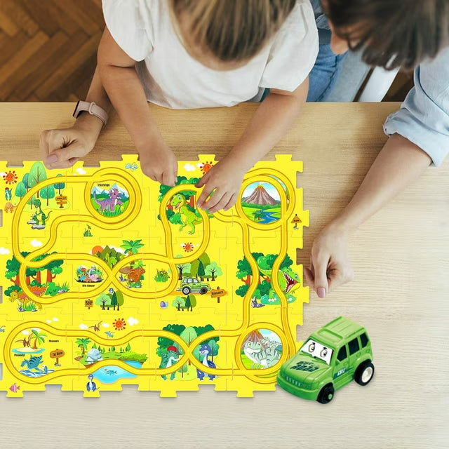 Puzzle Set Staza Za Automobile