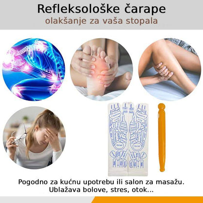 Refleksološke čarape sa alatom za masažu