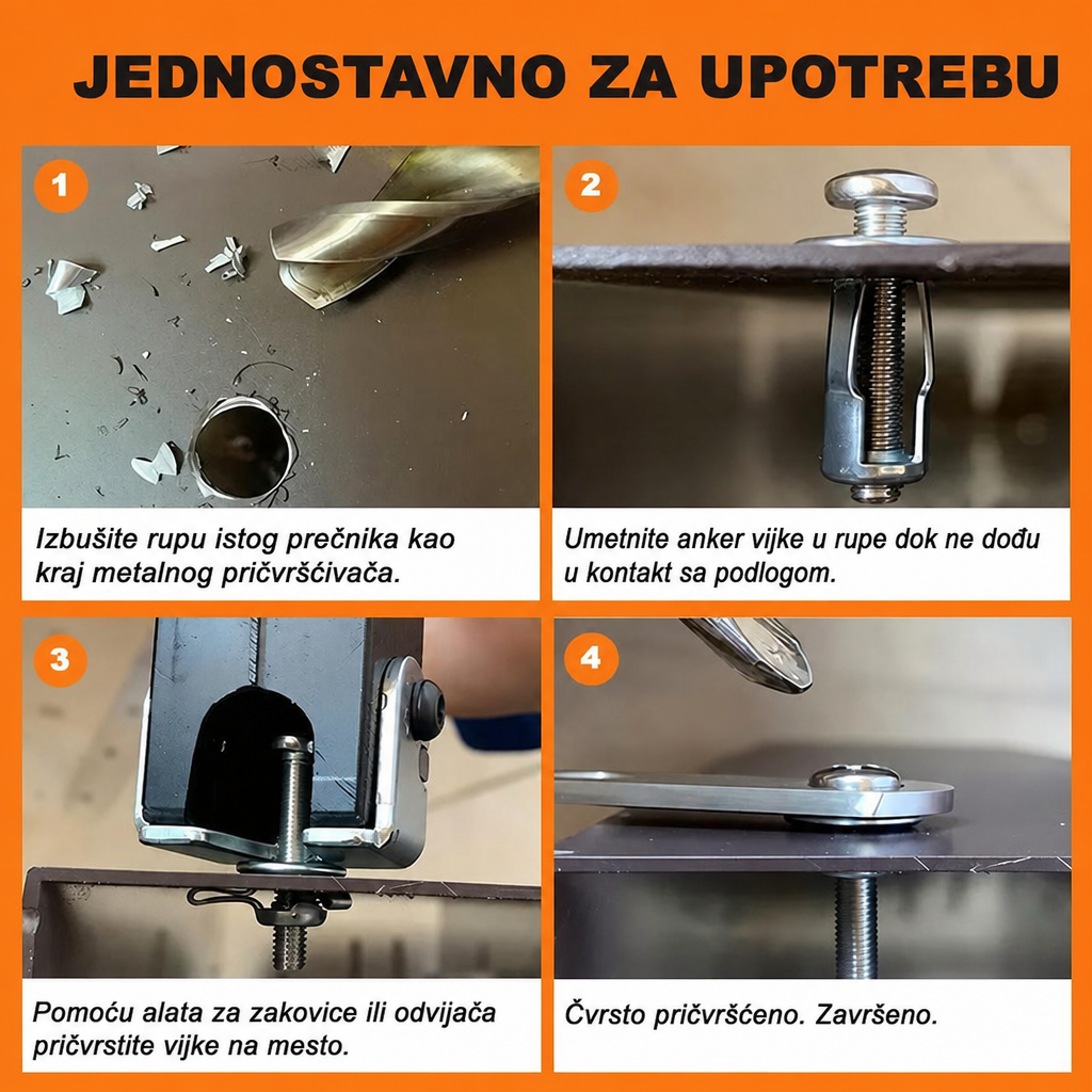 GripFix Zakivne Matice (30Kom)